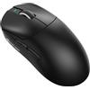 ATTACK SHARK Mouse per mani grandi, 55 g superleggero, sensore di gioco PixArt PAW3395PRO, BT/2,4 G wireless/cablato, 6 DPI regolabili fino a 40.000, batteria da 500 mAh