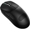 ATTACK SHARK Mouse con nastro di presa per mani grandi con sensore di gioco PixArt PAW3395PRO, BT/2,4 G wireless/cablato, 6 DPI regolabili fino a 40.000, batteria da 500 mAh