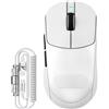 ATTACK SHARK Mouse da gioco senza fili 55g ultraleggero, per mani grandi, 40000 DPI, PAW3395PRO, 2.4G/BT/USB, batteria da 500mAh, cavo a LED, guide PTFE, Windows/Mac/Xbox
