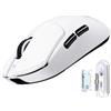 ATTACK SHARK Mouse da gioco wireless 55g ultraleggero, 8KHz, 42000 DPI, PAW3950MAX, BT/2.4G/USB, per mani grandi, piedini in PTFE, batteria da 500mAh, software e driver web