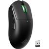 Magic-Refiner Mouse da gioco, 24000 DPI, sensore PAW3311, barra luminosa RGB, mouse leggero da 72 g, Bluetooth/2.4G/cavo, batteria fino a 200 ore, per PC/Mac