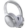 Infurture Cuffie over-ear Bluetooth senza fili con ANC, 40 ore di riproduzione, bassi profondi, memory foam, modalità trasparenza e funzione di ricarica rapida - ideali per l'uso quotidiano