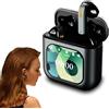 Civetes Cuffie Bluetooth In-Ear, Smart Touch Screen Charging Box Large Display Cuffie Cancellazione del Rumore, Sport Gaming Sleep Hi-Fi Auricolari Multilingue