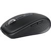 LOGITECH Mouse wireless Logitech MX Anywhere 3S, compatta, con tracciamento su qualsiasi superficie fino a 8000 DPI, clic silenziosi, scorrimento rapido, connettività USB-C e Bluetooth, compatibile con Windows, Mac e Linux