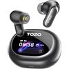 TOZO Auricolari in-ear Bluetooth 5.4, 6 microfoni, chiamate nitide grazie all'IA, cancellazione del rumore ANC, audio ad alta risoluzione LDAC, bassi stereo, impermeabilità IPX8, ricarica wireless