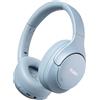 TOZO Cuffie over ear con cancellazione del rumore e microfono, 90 ore, audio ad alta risoluzione, modalità di trasparenza, connessione a due dispositivi, cuffie AI Chat impermeabili