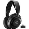 SteelSeries Cuffie da gaming compatibili con diversi sistemi - PC, PS5 - Driver al neodimio magnetico - Oltre 100 preset audio - Autonomia della batteria di 60 ore - Connessione 2,4 GHz o Bluetooth - Microfono ClearCast Gen2.X