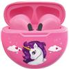 Lexibook Cuffie Bluetooth per bambini Einhorn, wireless, con microfono, controllo touch, limitatore di volume a 85 dB, leggere, con custodia di ricarica e lunga durata della batteria, ideali per bambini