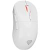 Genesis Mouse da gioco wireless, colore bianco, interruttori sostituibili, sensore Pixart PAW3395 con 26000 DPI, triplo modalità di connessione (2.4G/Bluetooth/USB), componenti intercambiabili, tecnologia Motion Sync, illuminazione RGB, compatibile con PC