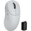 RK ROYAL KLUDGE Mouse da gioco wireless RK MG5, sensore PAW3950 da 42K DPI, frequenza di campionamento di 8KHz, peso di 56g, tripla modalità 2,4G/BT/USB-C, 100M clic, ergonomico, Win/Mac