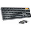 ProtoArc Set tastiera e mouse Bluetooth ProtoArc KM100-A per Mac, con retroilluminazione, wireless, ricaricabile, compatibile con diversi dispositivi, tra cui MacBook, iMac, iPad e iPhone