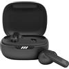 JBL Cuffie in-ear Bluetooth con cancellazione attiva del rumore (ANC), wireless, autonomia della batteria di 40 ore, audio stereo HiFi, 6 microfoni, resistenza all'acqua IPX5, connettività USB-C, colore nero