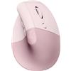 LOGITECH Mouse ergonomica verticale, wireless, con Bluetooth o ricevitore USB Logi Bolt, clic silenziosi, 4 tasti, compatibile con Windows/macOS/iPadOS, laptop e PC