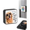 Mini Cassa bluetooth Magnete da Frigo Musicale 10x10cm Personalizzabile con foto