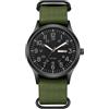 JewelryWe Orologio tattico militare da uomo: pratico datario con numeri arabi luminosi, cinturino in nylon verde, quadrante grande, orologio da uomo per alpinismo, equitazione, idea regalo