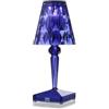 Kartell Battery Lampada da Tavolo, Blu, Trasparente