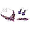 "Fatto a mano" Tormalina Ametista Ametrina Gemma Argento Sterling 925 Combo Gioielli
