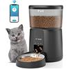PUPPY KITTY Distributore Automatico Cibo per Gatti e Cani, 2.4G Wifi Mangiatoia Automatica con Timer, Funzione di Registrazione del Suono, Fino a 10 Pasti al Giorno