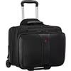 WENGER Trolley Porta PC Patriot 2-tlg, Notebook 17", Custodia Laptop 15,6" Estraibile, 25 l, Uomo Donna, Ufficio Lavoro Viaggi, Nero, 600662