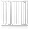 Safetots Cancelletto di Sicurezza Elite Extra Alto, 98cm - 107cm, Bianco Opaco, Extra Alto con 96.8cm di Altezza, Cancelletto di Sicurezza a Pressione per Scale, Barriera di Sicurezza