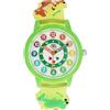 TOM TAILOR - Da Ragazzo Quarzo Orologio da polso - plastica Cassa in verde - plastica Cinturino in multicolore - Impermeabile 3 Bar - Design a dinosauro - TT-W0030