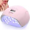 NAILGIRLS Lampada per unghie LED, UV 150 W con 4 timer, asciuga unghie professionale con display LCD, piastra magnetica rimovibile, asciugacapelli a casa