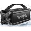 W-KING 90W PICCO Cassa Bluetooth Potente, Altoparlante Potente Bluetooth Portatile, 50W Potenti Super Bass Loud, 40 Ore di, Impermeabile IPX6, Powerbank, EQ, TF, AUX, Esterno, Feste, Spiaggia, Garage