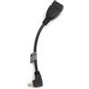 SYSTEM-S Cavo host USB-On-The-Go Mini USB (maschio) ad angolo discendente a cavo adattatore USB tipo A (femmina) 13,5 cm