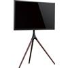 Munari KE088NS Supporto TV a parete 139,7 cm (55") Nero, Legno