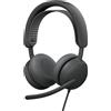 LOGITECH Cuffie Logitech Zone Wired 2 con ANC ibrido adattivo, cancellazione del rumore, driver da 40 mm, USB-C con adattatore USB-A, microfoni AI, ufficio e home office