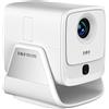 Insta24 Proiettore LED da 25000 lumen con Wi-Fi e sistema operativo Android, per home cinema, risoluzione 8K/4K, autofocus, HDMI, USB, portatile, per proiezione a soffitto o da tavolo