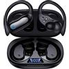 CAPOXO Cuffie sportive Bluetooth con archetto, cancellazione attiva del rumore (ANC) e modalità trasparenza, autonomia di 96 ore, microfono ENC, resistenza all'acqua IPX7, auricolari in-ear