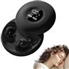 sunvito Cuffie Bluetooth per dormire, mini cuffie per chi dorme sul fianco, con cancellazione del rumore. Auricolari in silicone liquido morbido, colore nero