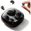 Xmenha 2 paia di mini cuffie wireless Bluetooth, invisibili, adatte a orecchie piccole, colore nero