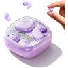 Xmenha 2 paia di mini auricolari invisibili, wireless, Bluetooth, adatti a orecchie piccole, colore viola
