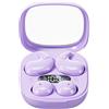 Vyyrizq 2 paia di cuffie per dormire, ideali per chi dorme su un lato, cuffie invisibili, mini cuffie in-ear, adatte a orecchie piccole, cuffie sottili per dormire, cuffie wireless per il sonno, colore viola