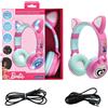 Lexibook Cuffie Bluetooth HPBTKTBBLXB con luci LED e lettore di schede Micro-SD. Barbie A