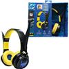 Lexibook Cuffie Bluetooth, colore nero e giallo, modello HPBT015BAT, con limitatore di volume, tema Batman