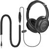 Avantree HF039 Cuffie TV cablate con cavo a spirale da 5 metri. Raggio d'azione esteso