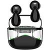 SLuB Cuffie in-ear wireless Bluetooth, design confortevole, semi-in-orecchio, colore nero