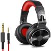 OneOdio Cuffie da studio chiuse, over-ear, per DJ, ideali per il monitoraggio, con connettore universale. Cuffie con isolamento acustico, disponibili in diversi colori, design classico, colore rosso