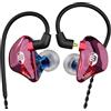 Bsinger Cuffie in-ear con doppio driver dinamico, colore viola/blu