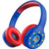 Trust Cuffie Bluetooth per bambini con microfono, portata wireless di 10 metri, colore blu