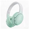 Boytond Cuffie Bluetooth senza fili con cancellazione attiva del rumore, leggere e pieghevoli, ricarica rapida, microfono, bassi profondi e lunga durata della batteria. Colore: verde