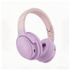 Boytond Cuffie Bluetooth senza fili con cancellazione attiva del rumore, leggere e pieghevoli, ricarica rapida, microfono, bassi profondi e lunga durata della batteria. Colore: viola