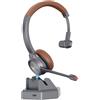 Beebang Auricolare Bluetooth mono, con microfono e adattatore USB per PC. Autonomia di 30 ore in conversazione. Cuffie wireless compatibili con Mac, computer, Skype, Teams e Zoom