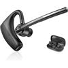 Conambo Cuffie Bluetooth V8 con tecnologia ENC di riduzione del rumore, batteria da 12-18 ore + ricarica rapida. Unica carica per un'intera giornata