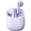 Xmenha Cuffie Bluetooth Lila Kabellose con microfono, cancellazione del rumore, audio stereo HiFi, cuffie TWS senza fili con custodia di ricarica, compatibili con Android, colore lilla