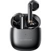 Xmenha Cuffie Bluetooth senza fili, microfono, cancellazione del rumore, audio stereo HiFi, cuffie wireless con custodia di ricarica, compatibili con Android, colore nero