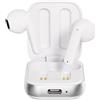 SLuB Cuffie Bluetooth senza fili, modello semi-in-ear, con tecnologia ENC, autonomia di 7 ore, colore bianco (modello 1908)